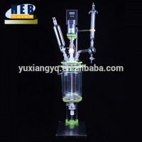 HEB-5L Speed-adjustable Jacketed Glass Reactor/ Double layer Glass Reactor