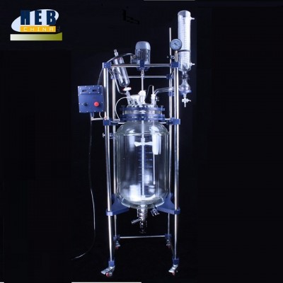 HEB-100L New Type Jacketed Glass Reactor/ Double layer Glass Reactor